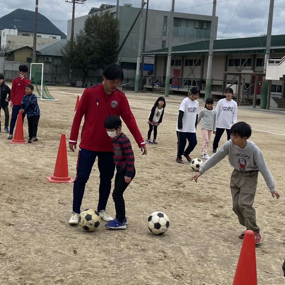 【⚽サッカー部】小学生対象 第2回坂出一高サッカー教室を行いました